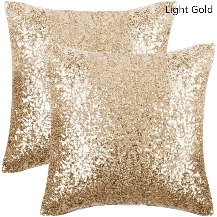 Shiny Sparkling Sequin Christmas Decorative Cushion Covers Pillowcases