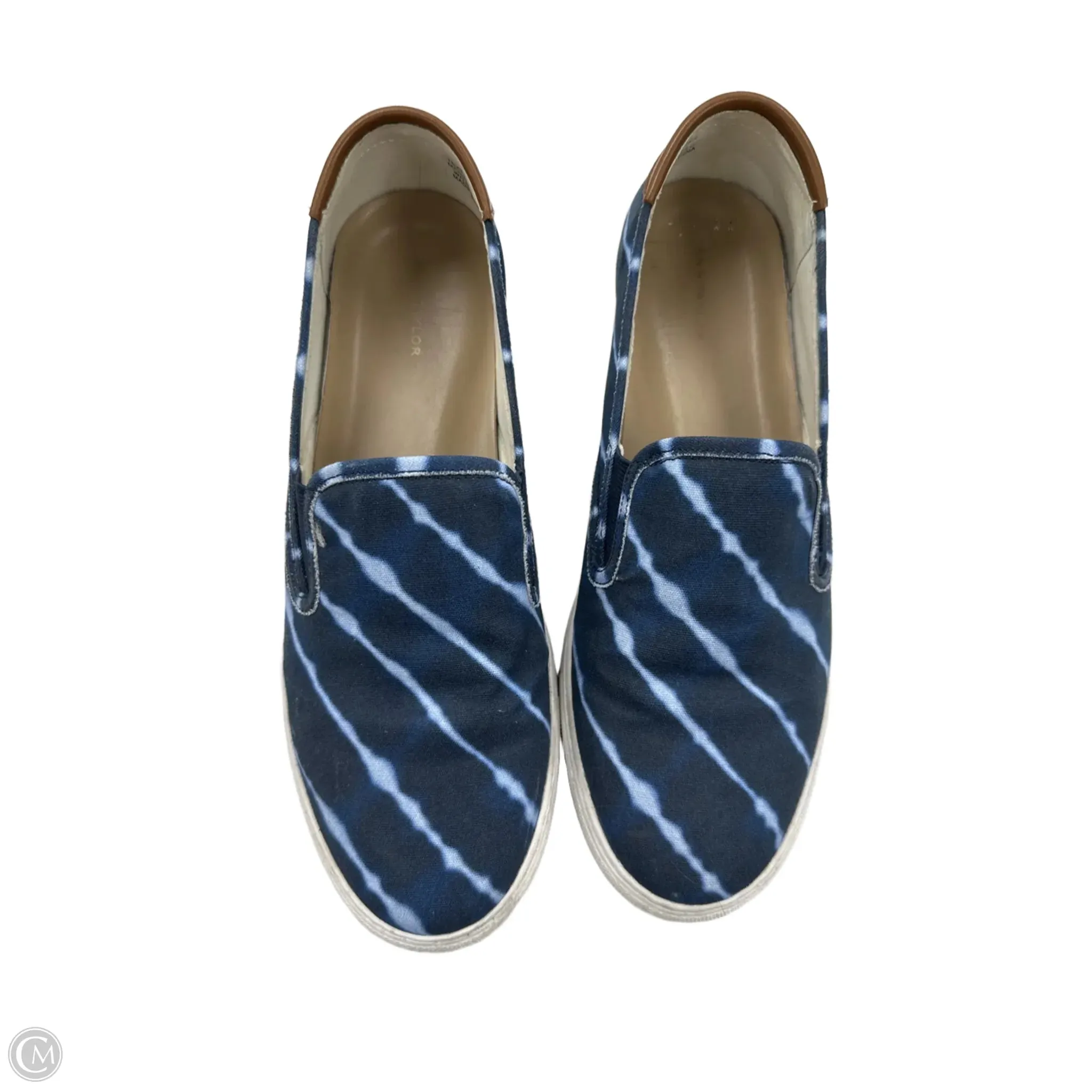 Shoes Flats By Ann Taylor In Blue, Size: 10
