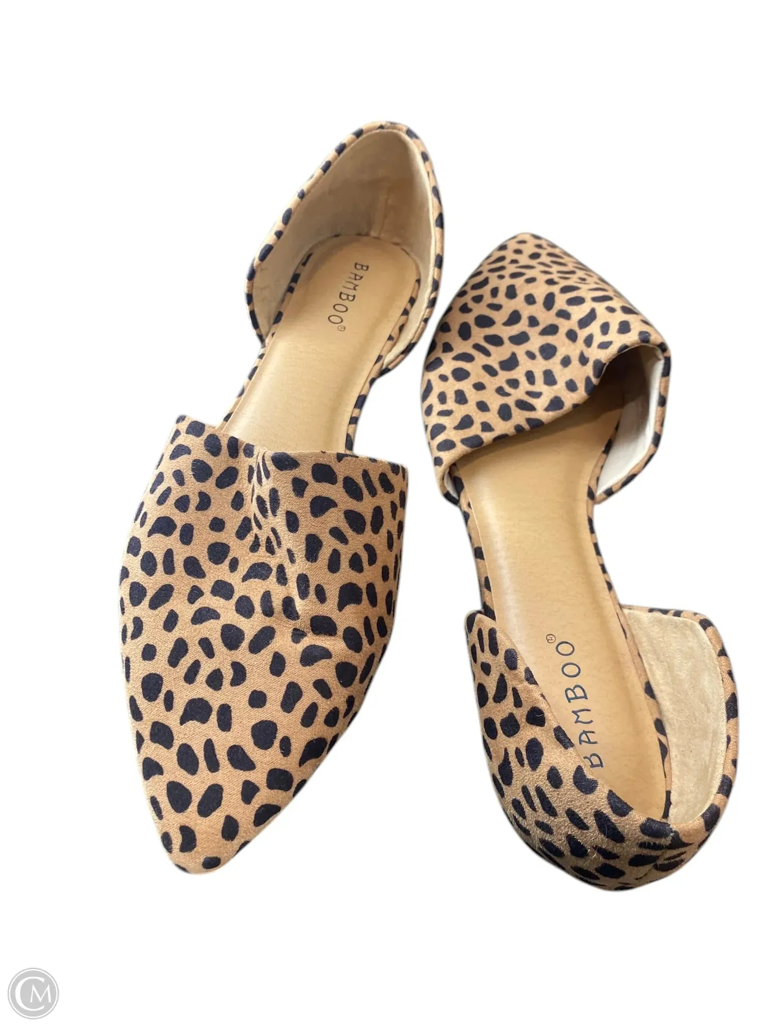 Shoes Flats By Bamboo In Animal Print, Size: 9