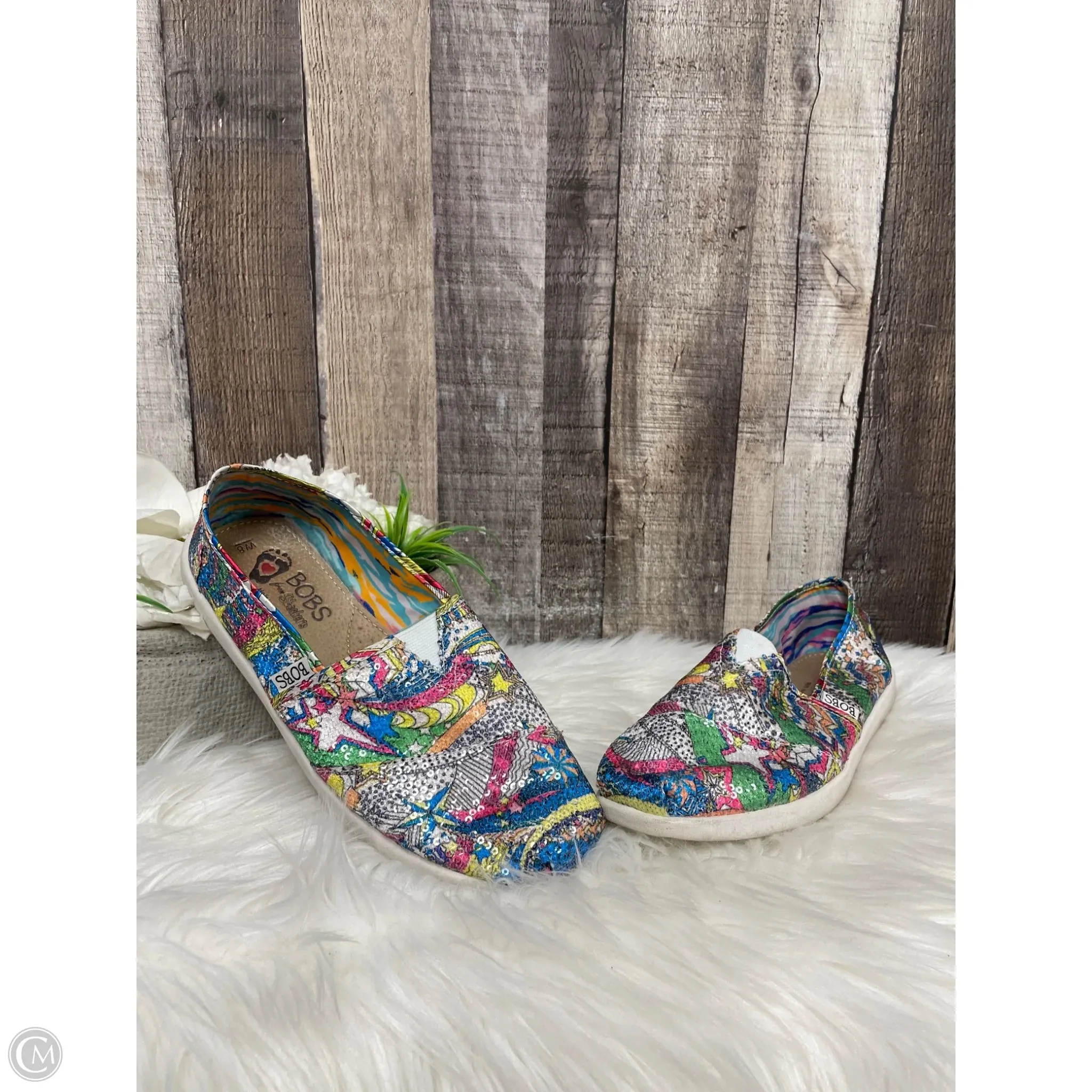 Shoes Flats By Bobs In Multi-colored, Size: 8