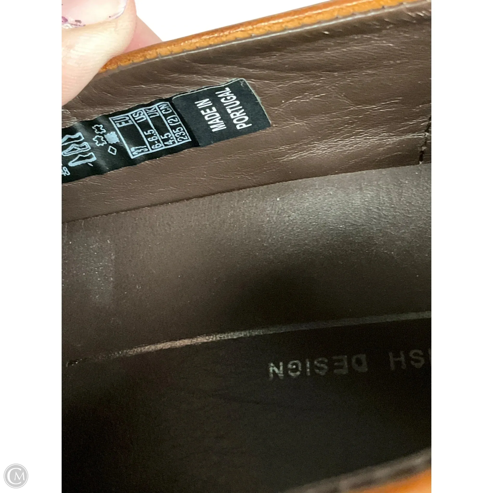 Shoes Flats By Ecco In Brown, Size: 6.5