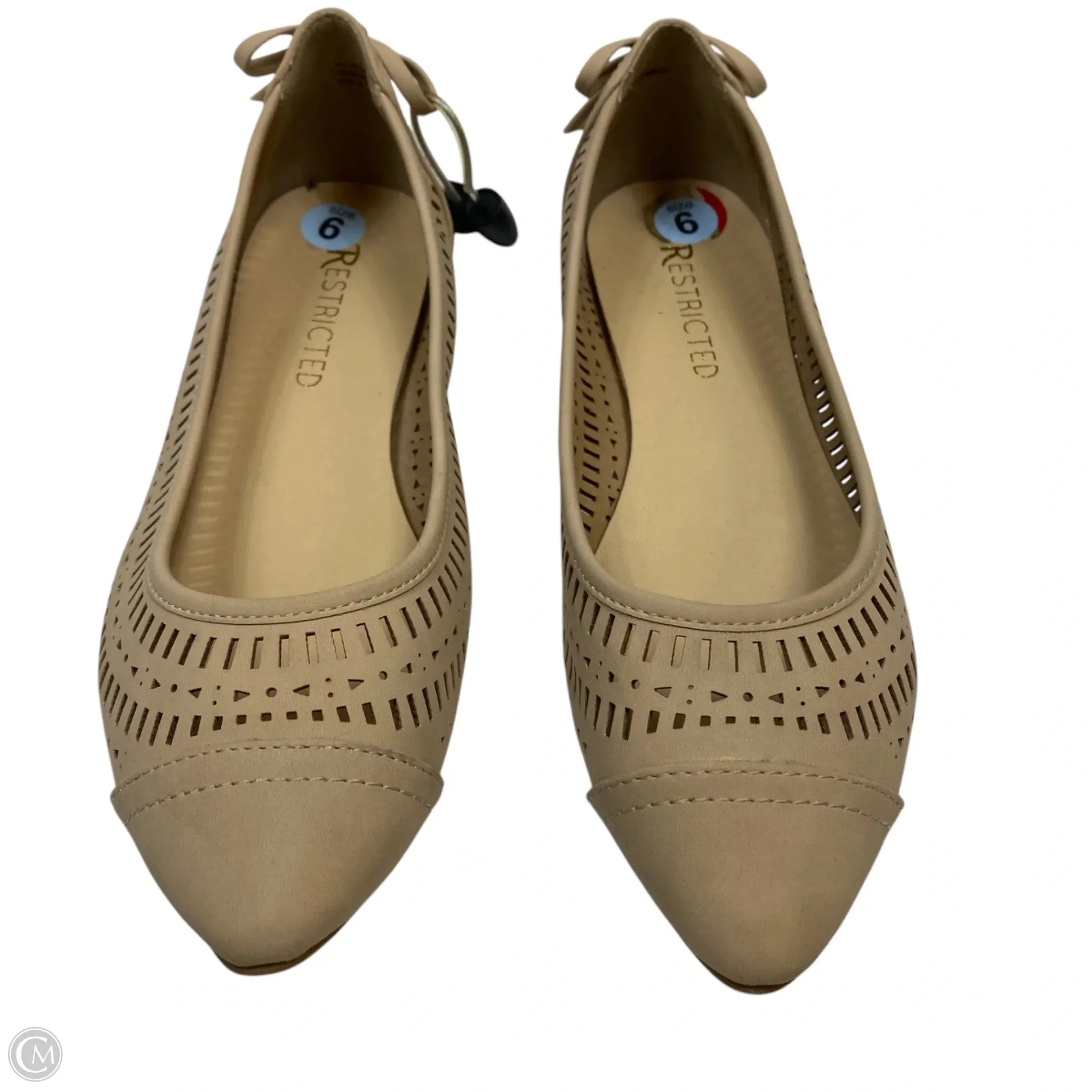Shoes Flats By Restricted In Tan, Size: 6