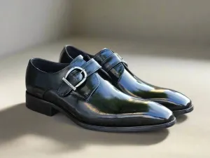 Signature Buckle Monk Strap Shoe