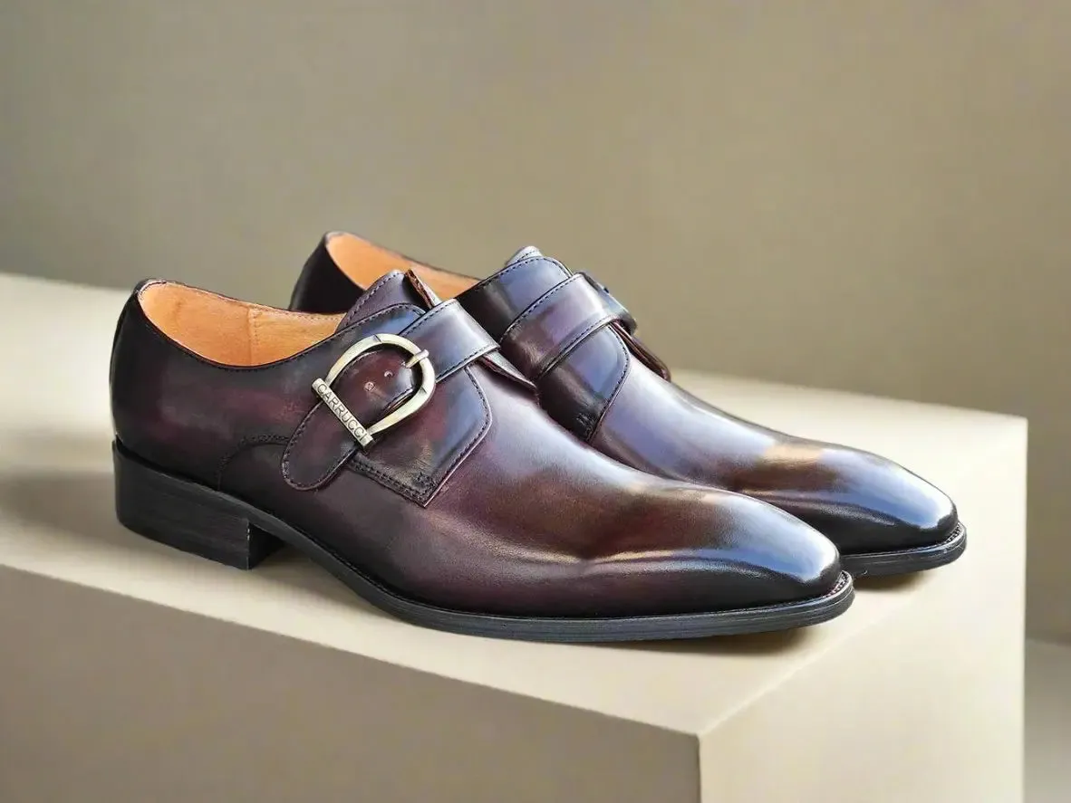 Signature Buckle Monk Strap Shoe