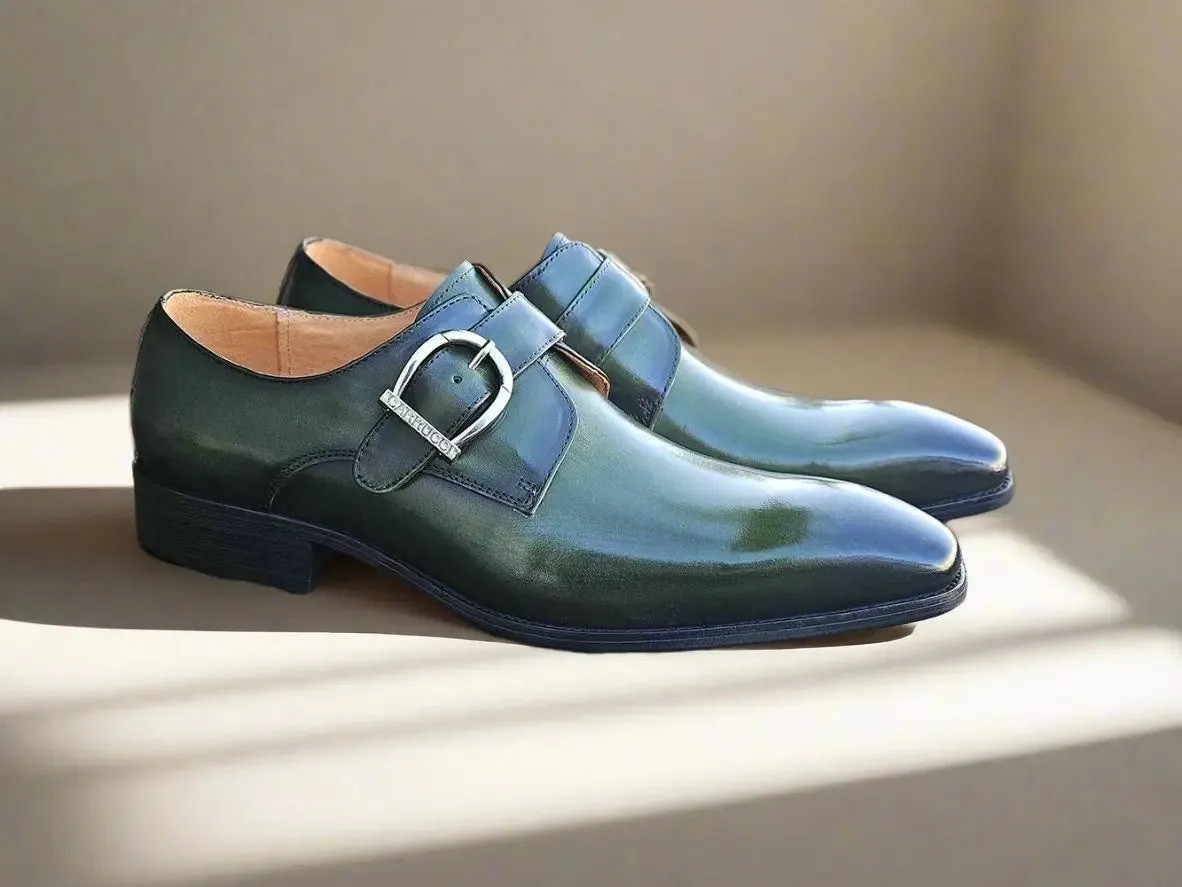 Signature Buckle Monk Strap Shoe