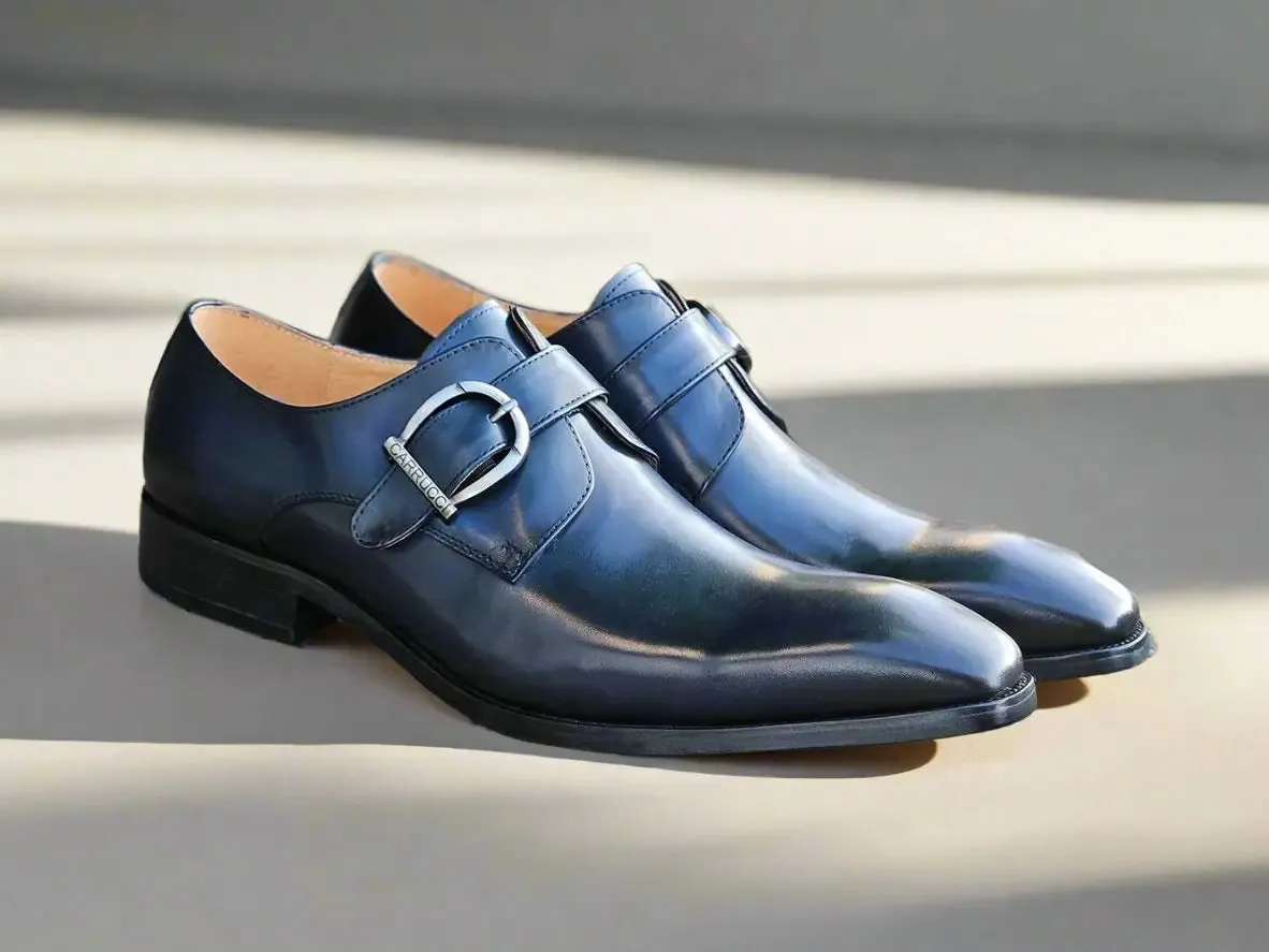 Signature Buckle Monk Strap Shoe