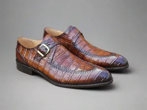 Single Monk Buckle Split Toe Loafer