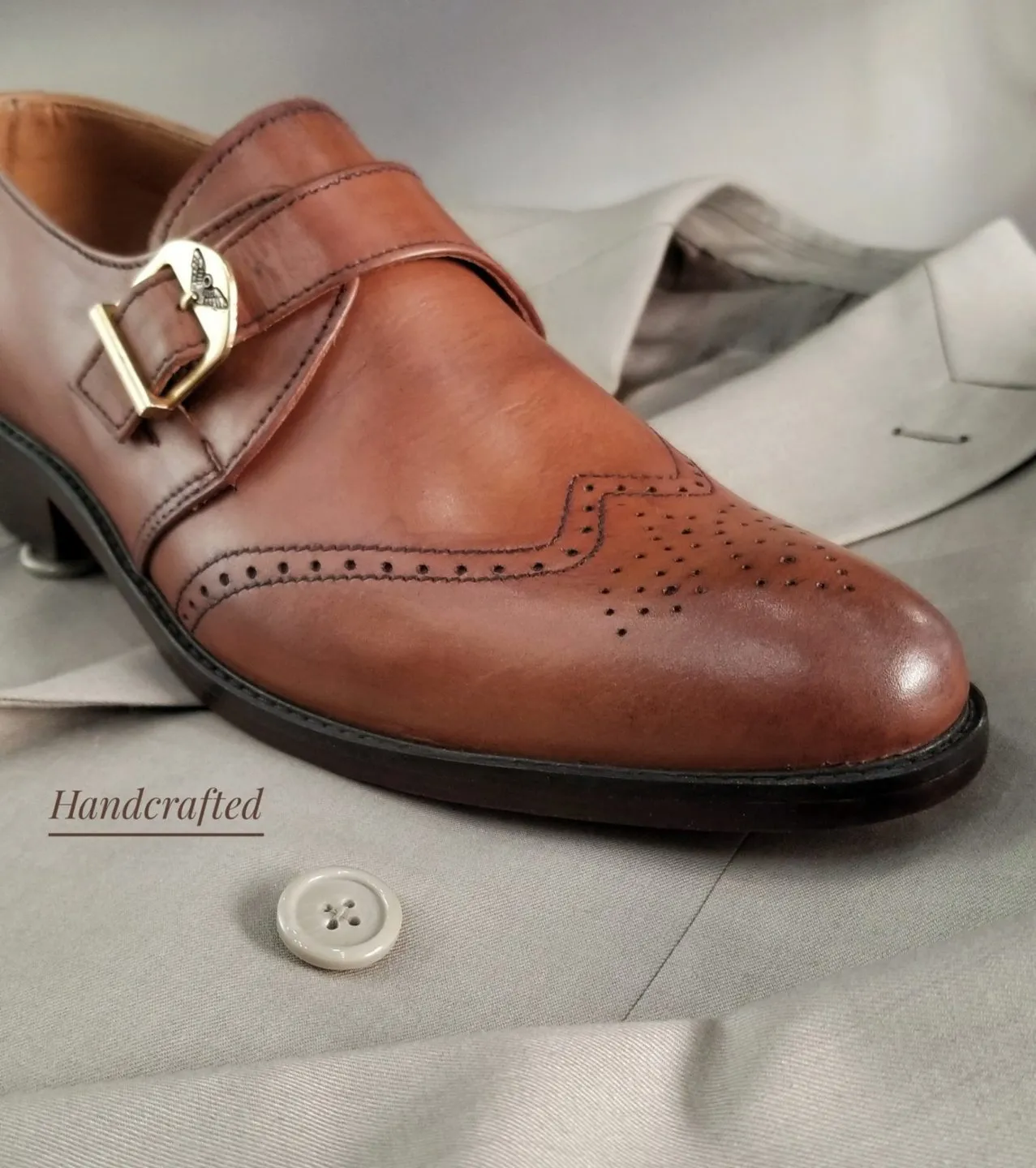 Single Monk Strap Shoes By Snug