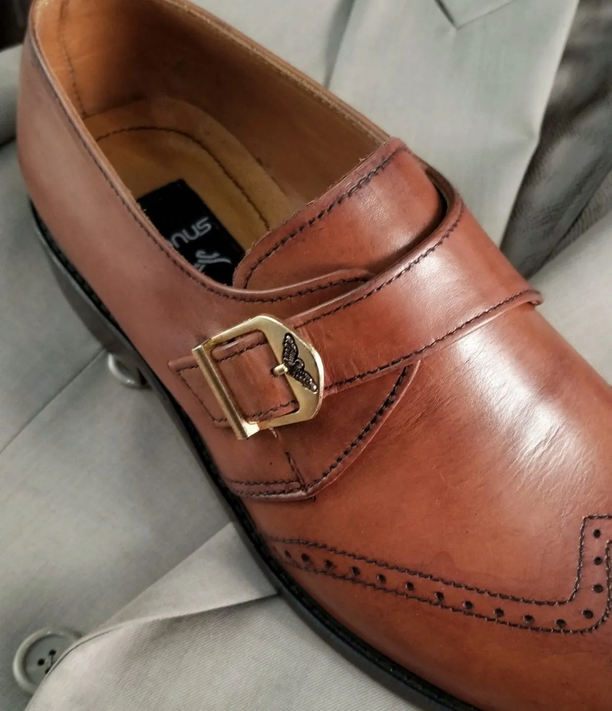 Single Monk Strap Shoes By Snug