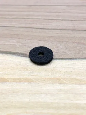 Single Strap Button / End Pin Felt  - Black