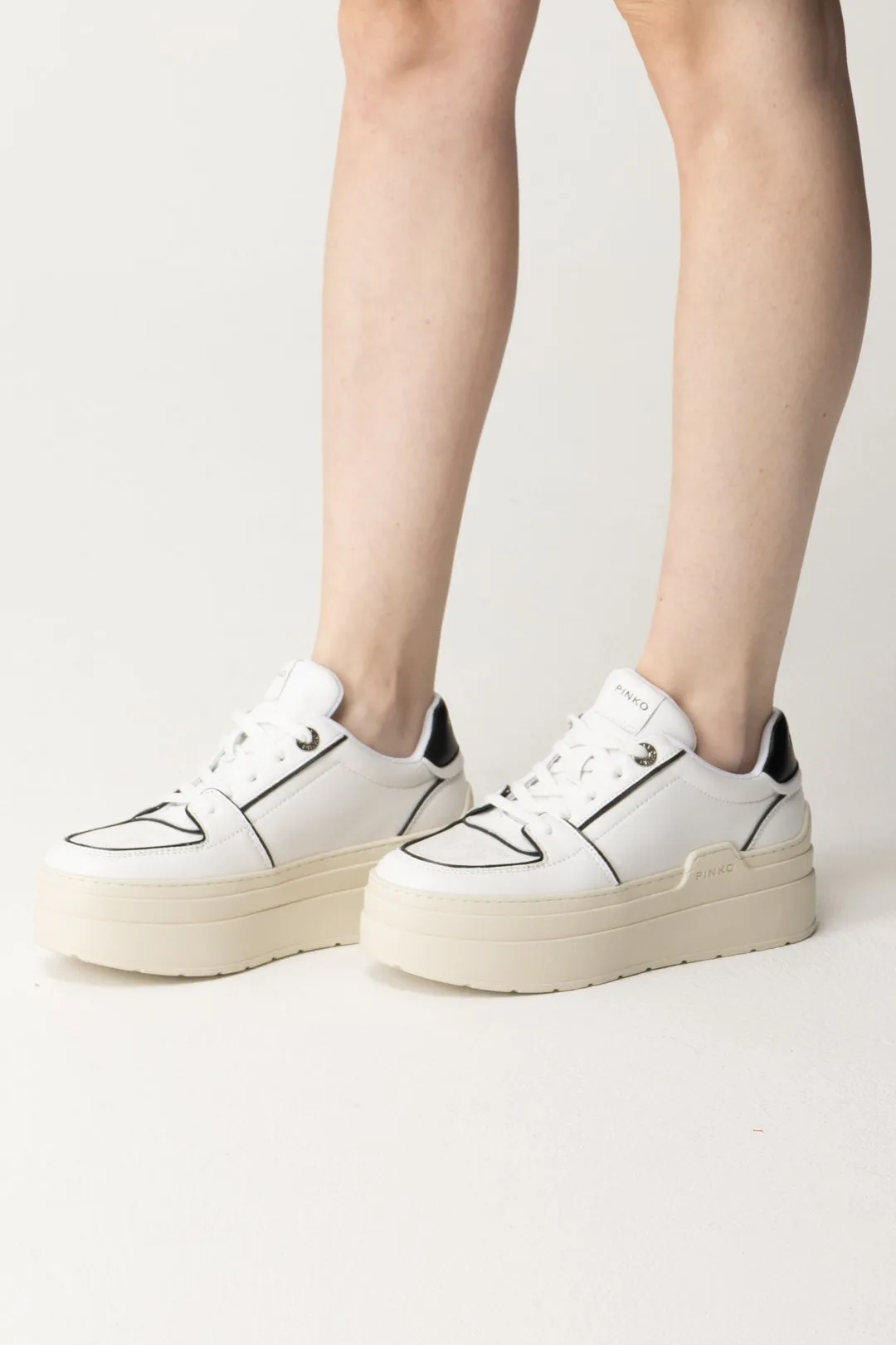 Sneakers Bicolore con Platform