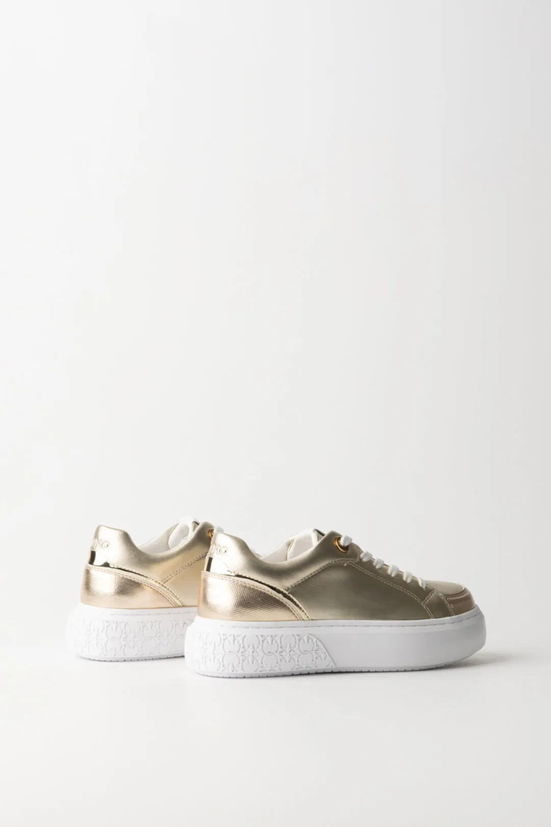Sneakers Laminate con Platform Logato