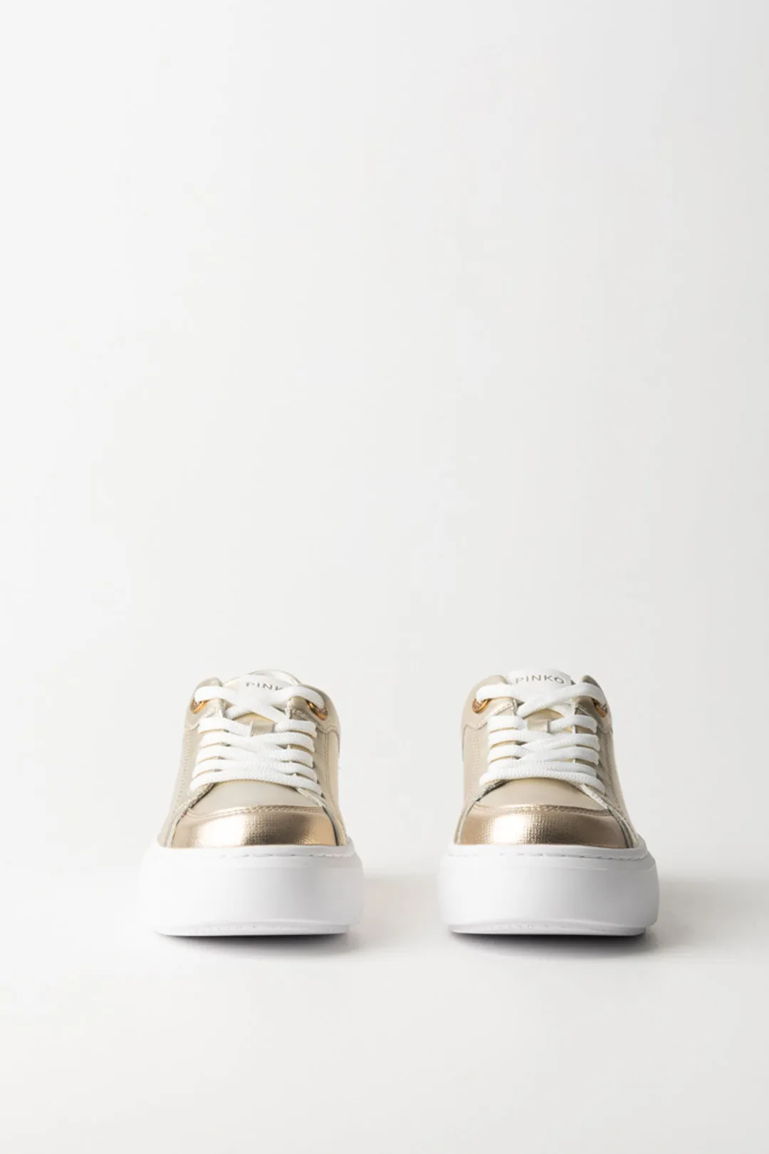 Sneakers Laminate con Platform Logato