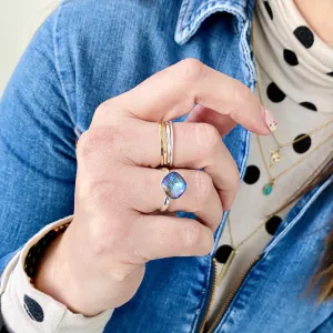 SPARKLE | Blue Crystal Cocktail Ring