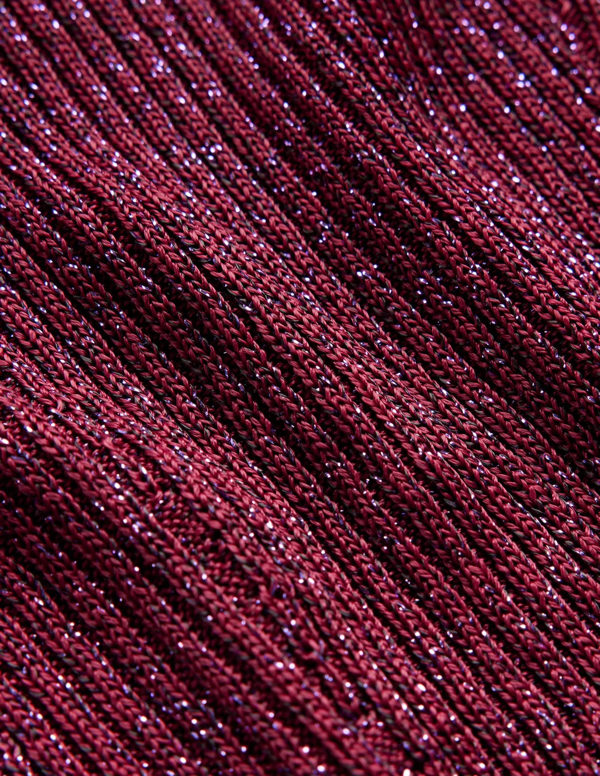 Sparkle Rib Party Jumper-Damson Berry