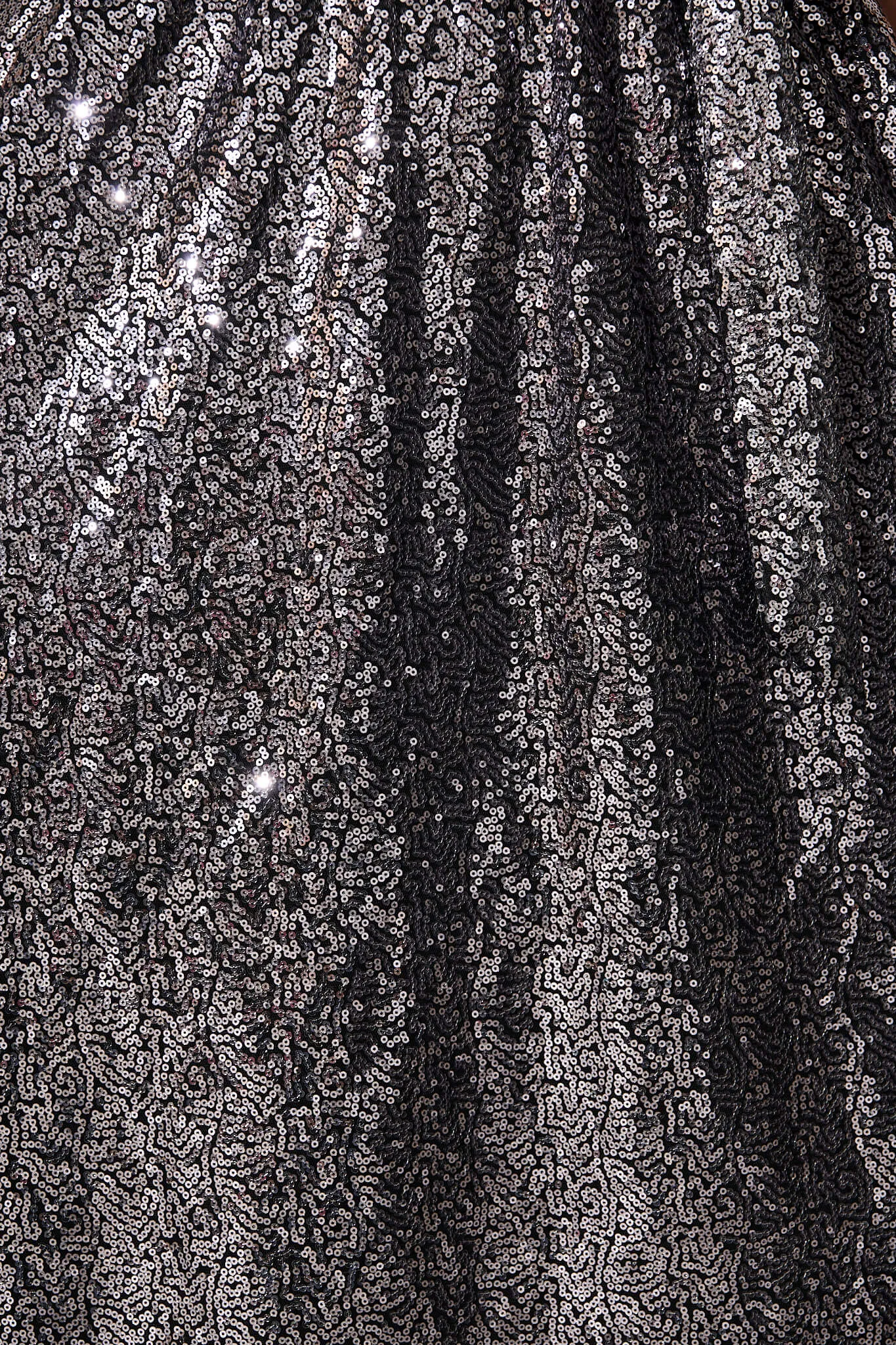 Sparkling Gray Midi Dress