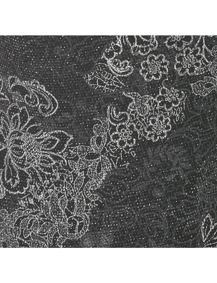 Sparkly Black Evening Top - M