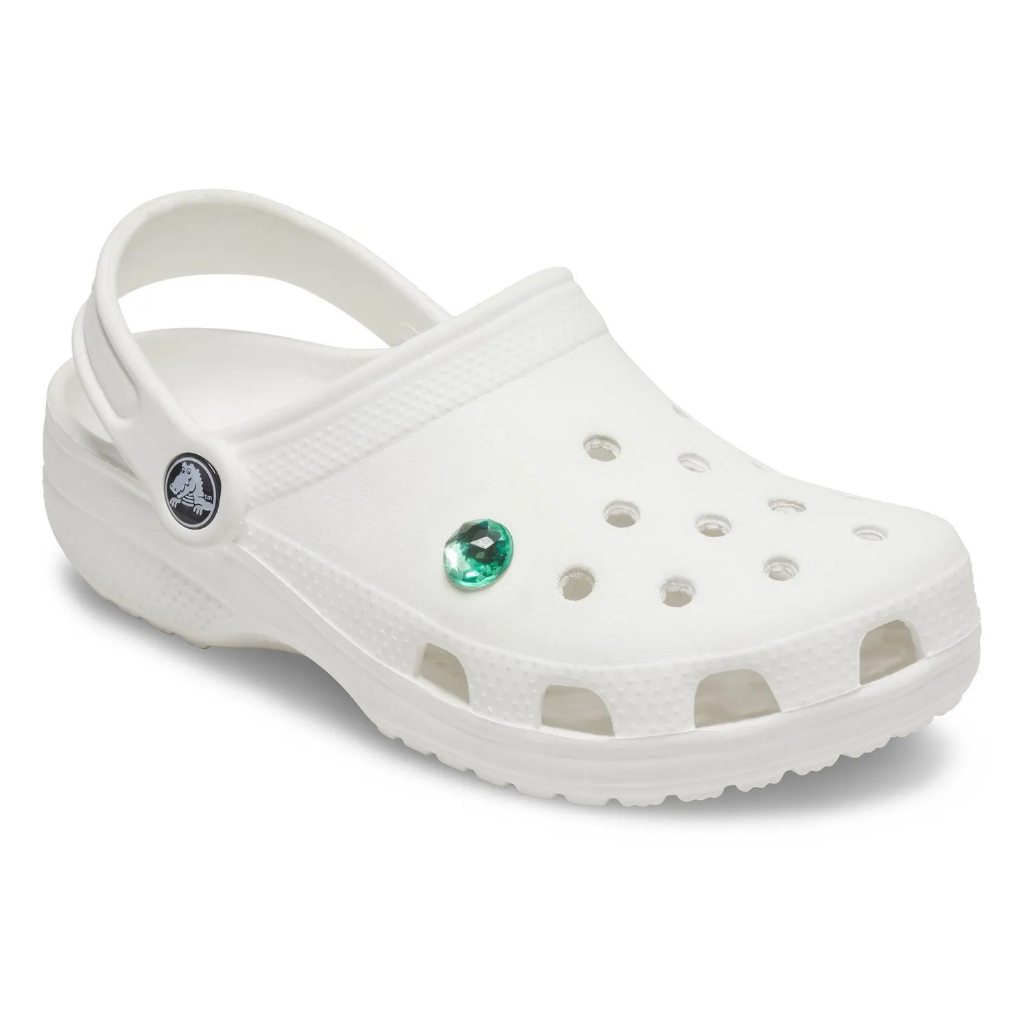 Sparkly Green Circle Jibbitz