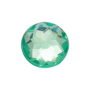 Sparkly Green Circle Jibbitz