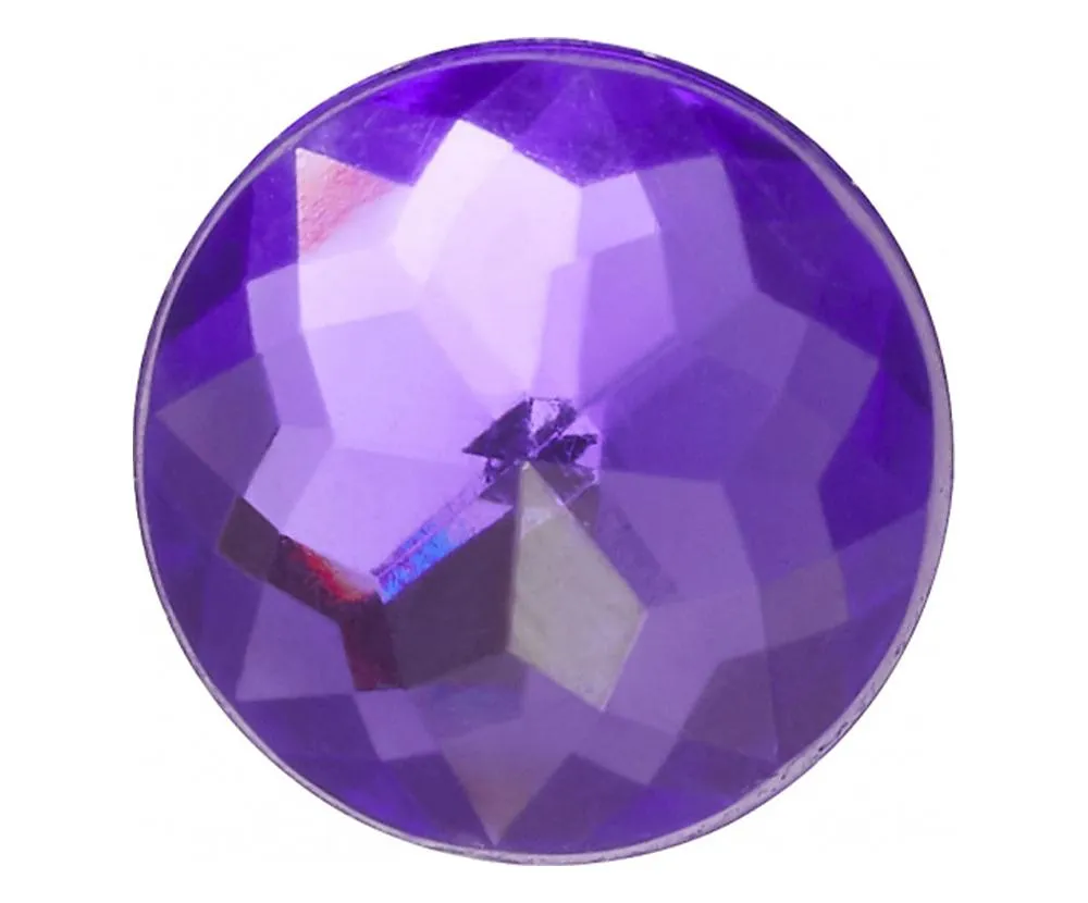 Sparkly Purple Circle Jibbitz