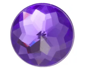Sparkly Purple Circle Jibbitz