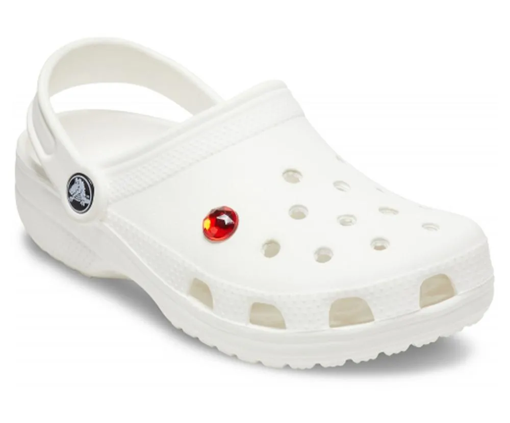 Sparkly Red Circle Jibbitz