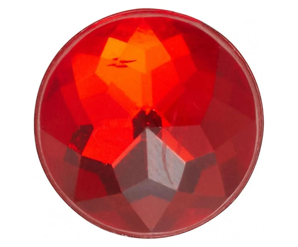 Sparkly Red Circle Jibbitz