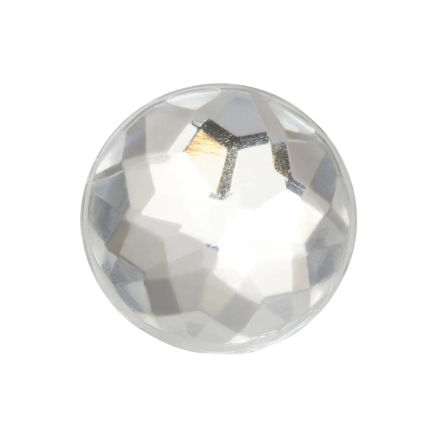 Sparkly Silver Circle Jibbitz
