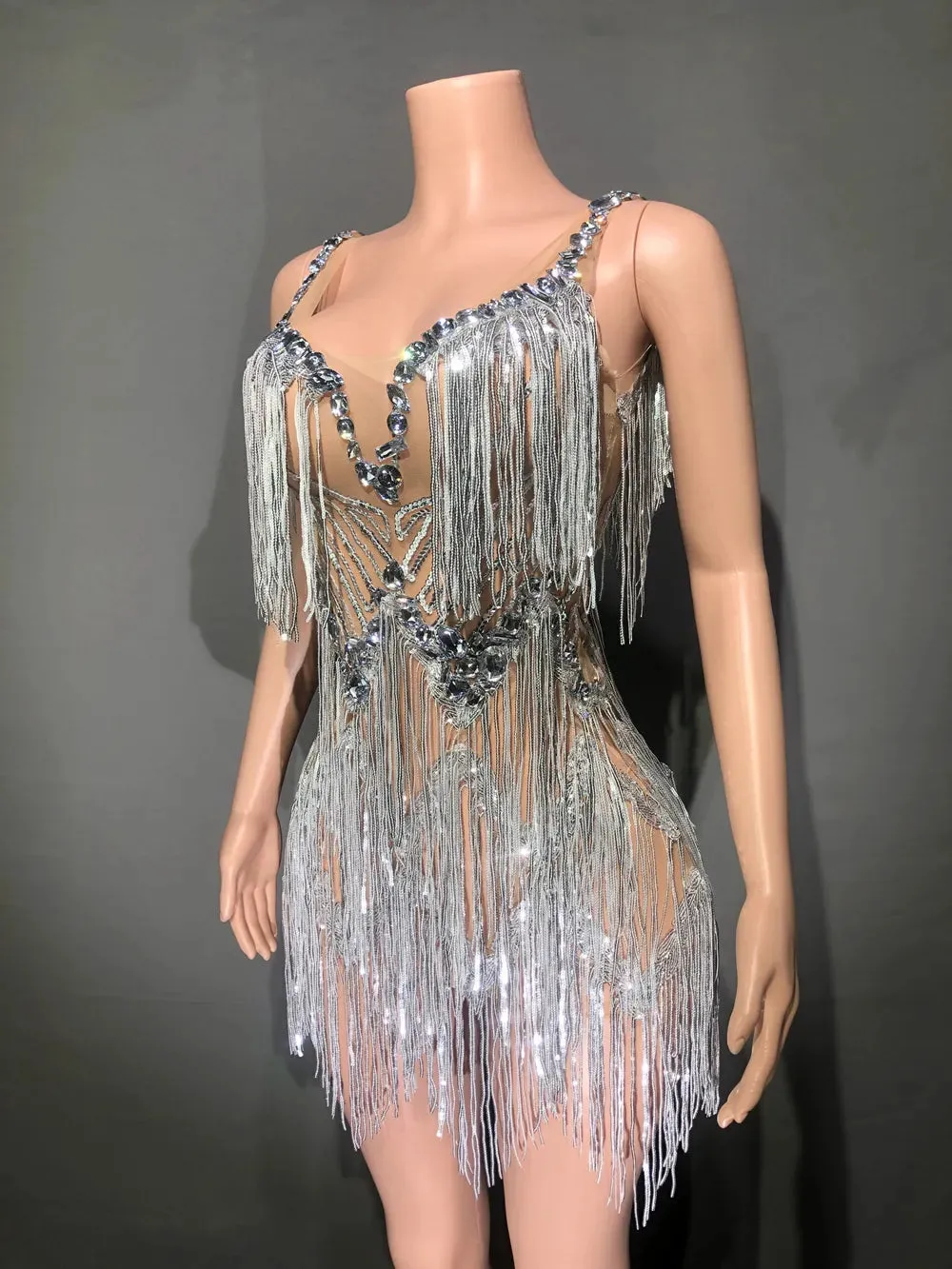 Sparkly Silver Rhinestones
