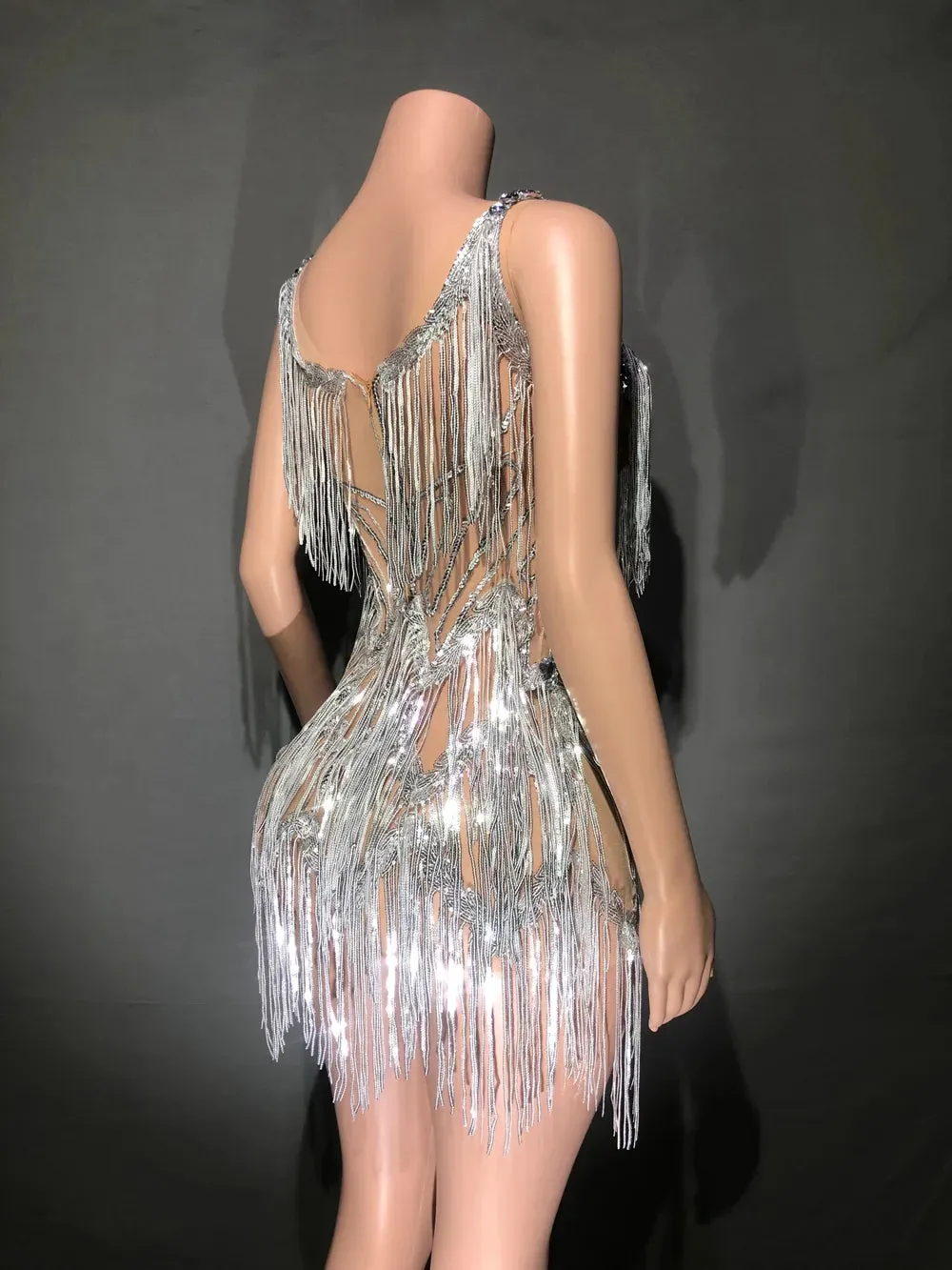 Sparkly Silver Rhinestones