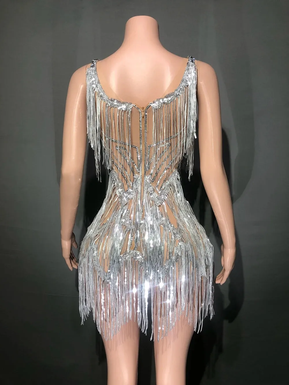 Sparkly Silver Rhinestones