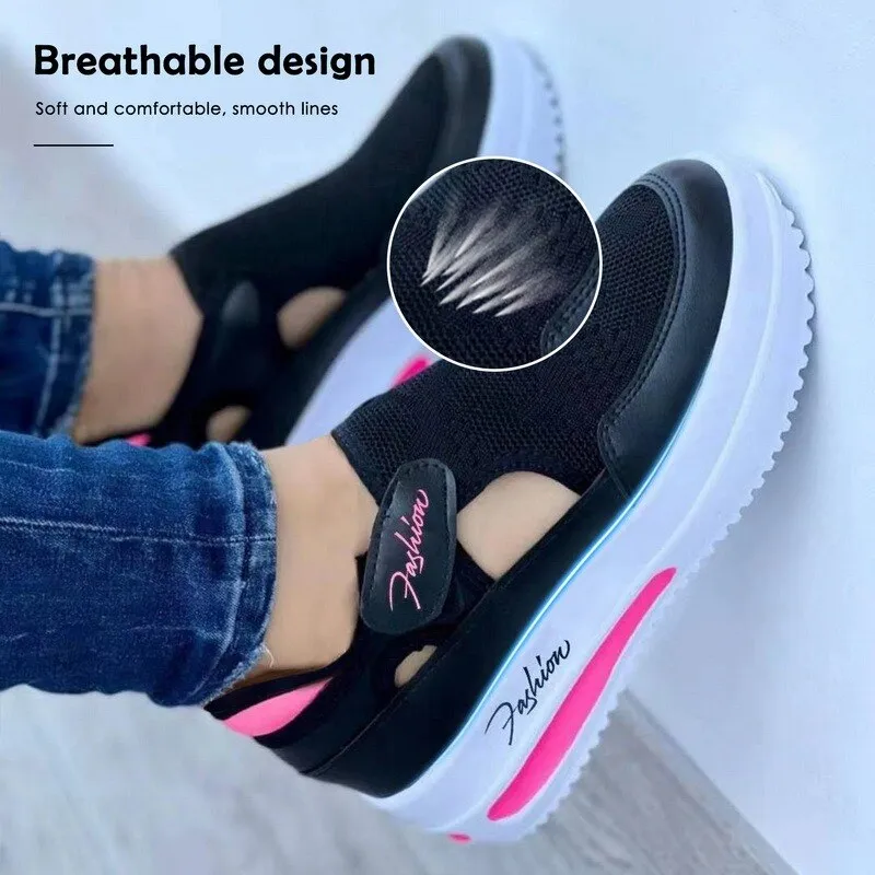 Spring Women Sneakers Platform Casual Breathable Sport