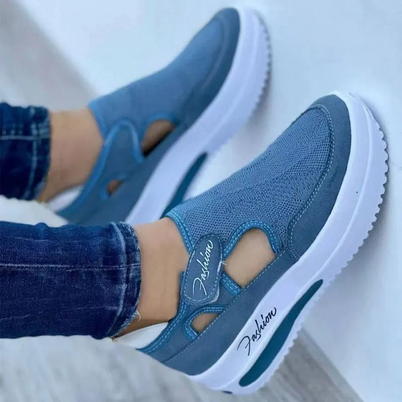 Spring Women Sneakers Platform Casual Breathable Sport