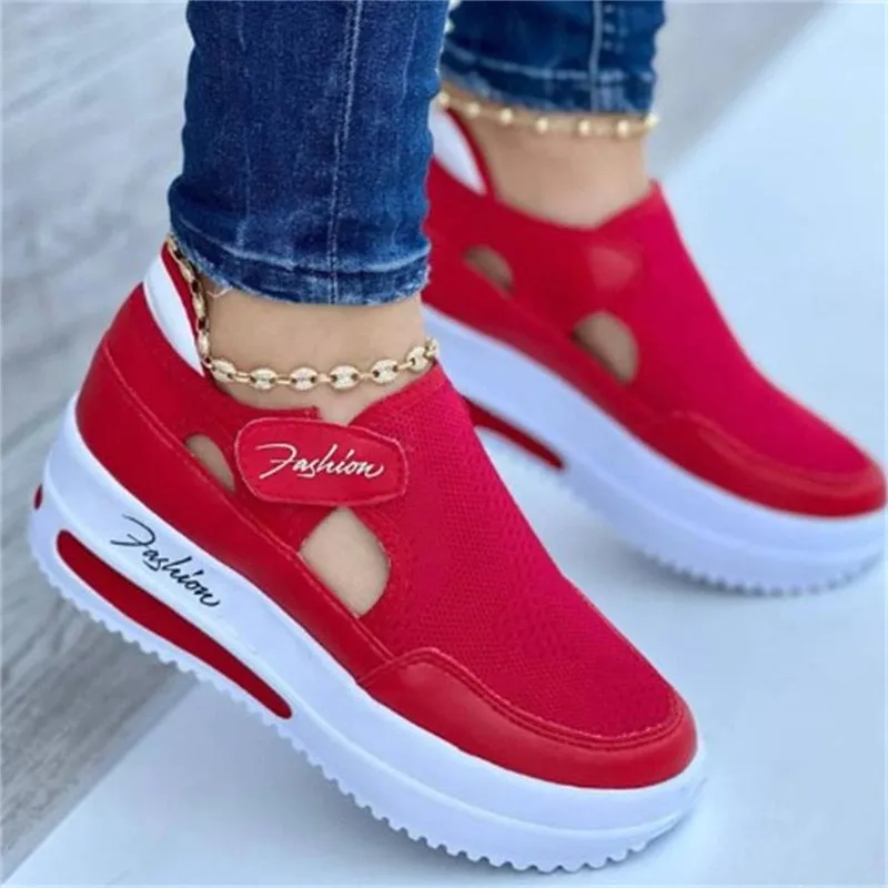 Spring Women Sneakers Platform Casual Breathable Sport