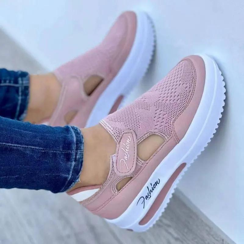 Spring Women Sneakers Platform Casual Breathable Sport