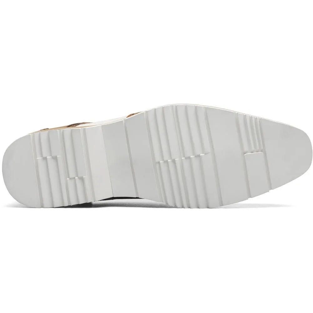 Stacy Adams Beaumont Wingtip Oxford in Nature and White