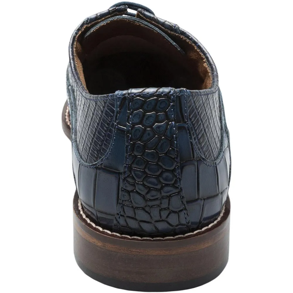 Stacy Adams TEDESCO Blue Cap Toe Oxford Shoes