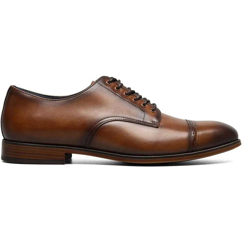 Stacy Adams William Cap Toe Oxford in Tan