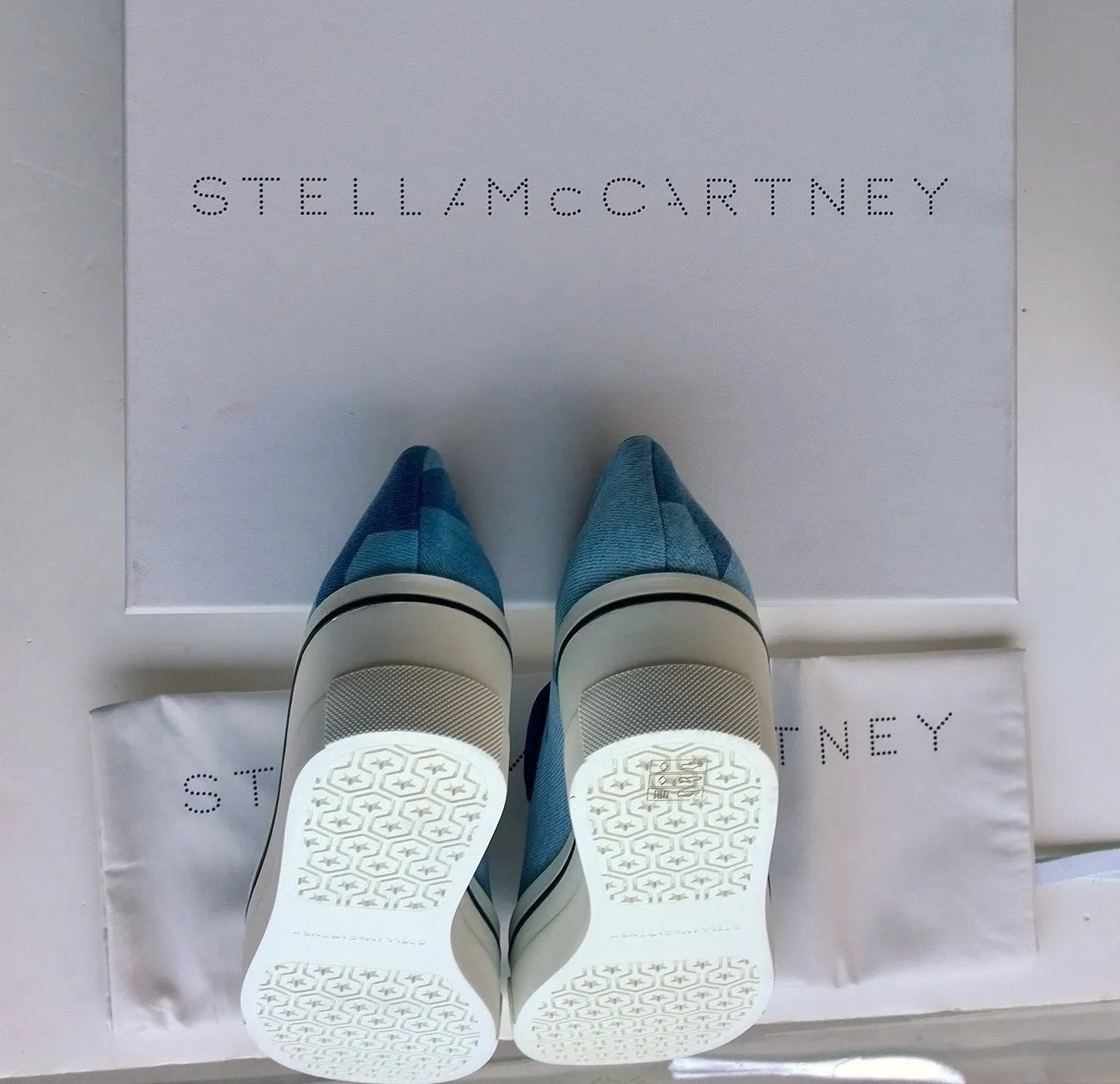 Stella McCartney Binx Denim sneakers loafers vegan