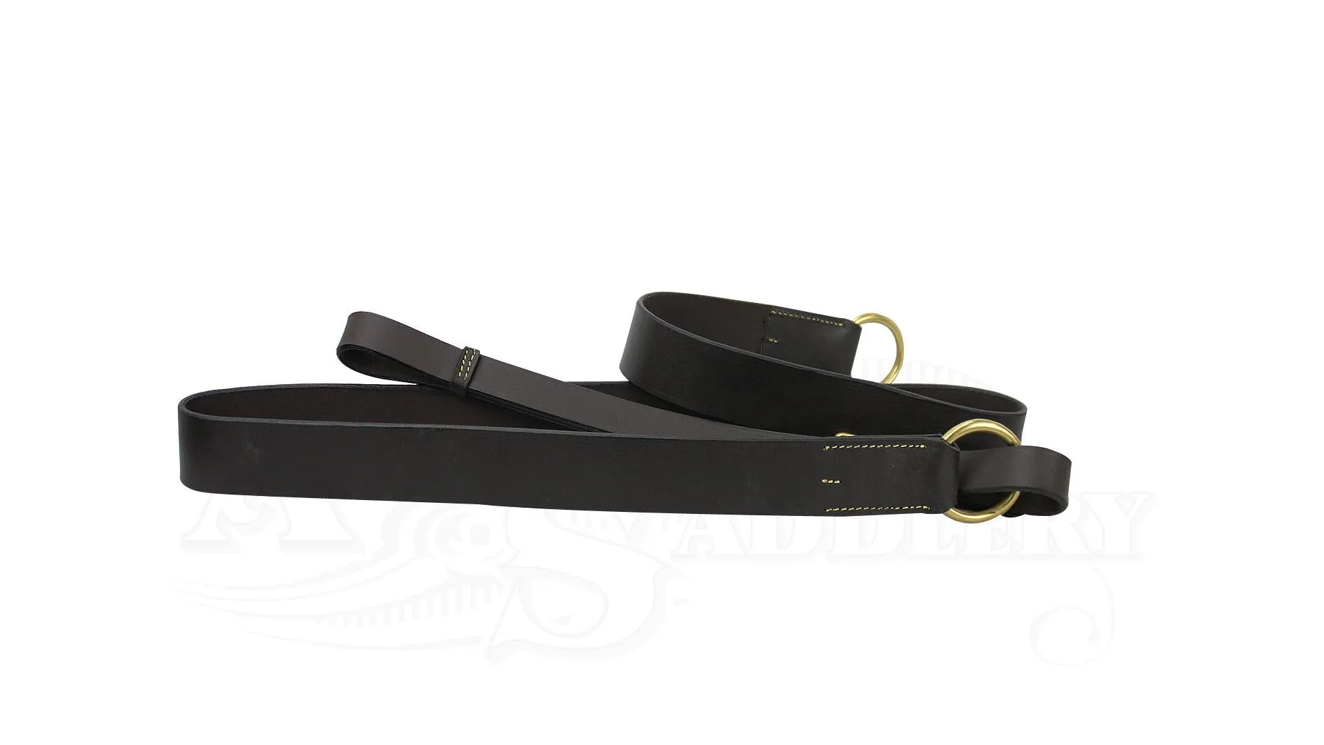 Surcingle Ring Leather Brown