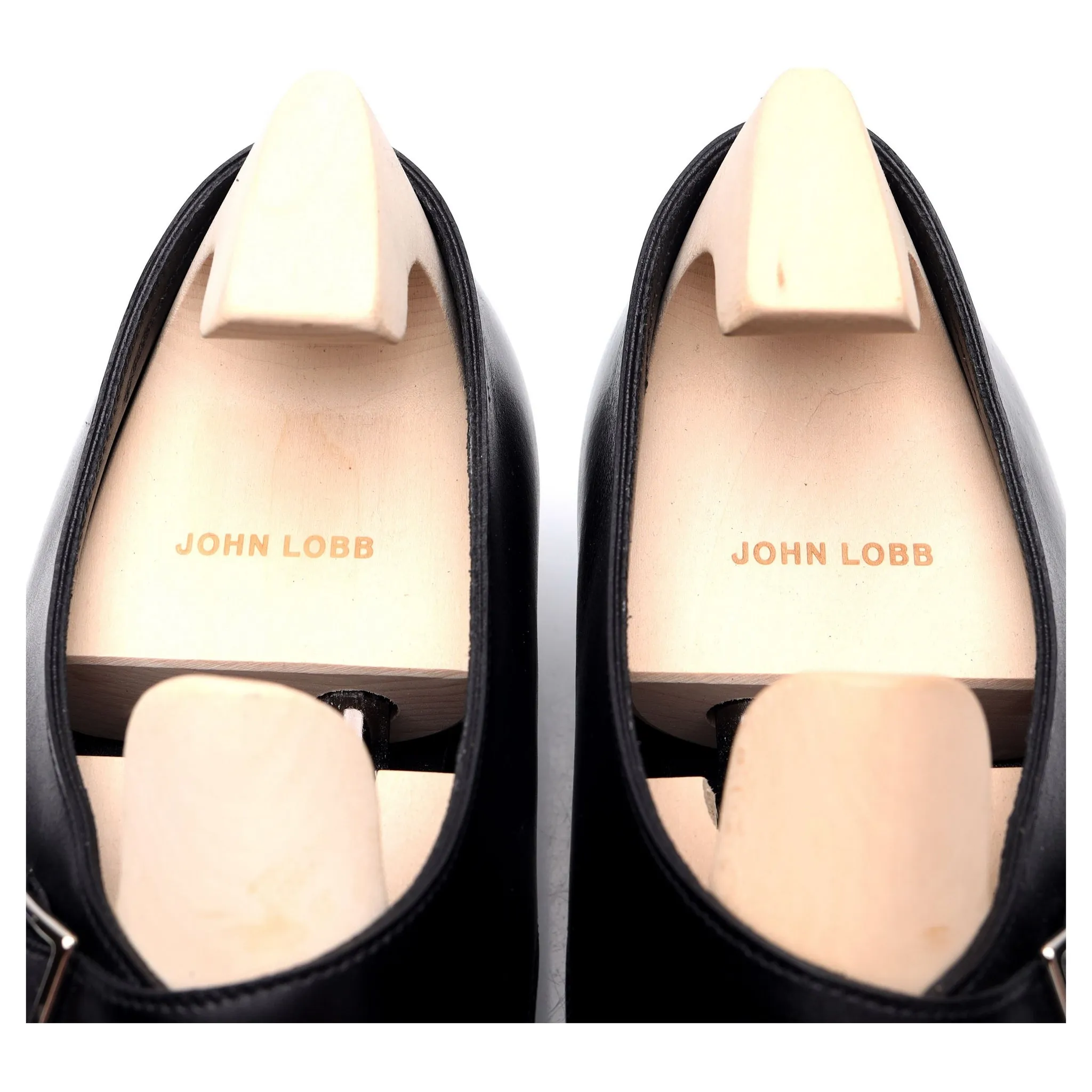 'Swyre' Black Leather Monk Strap UK 8.5 E