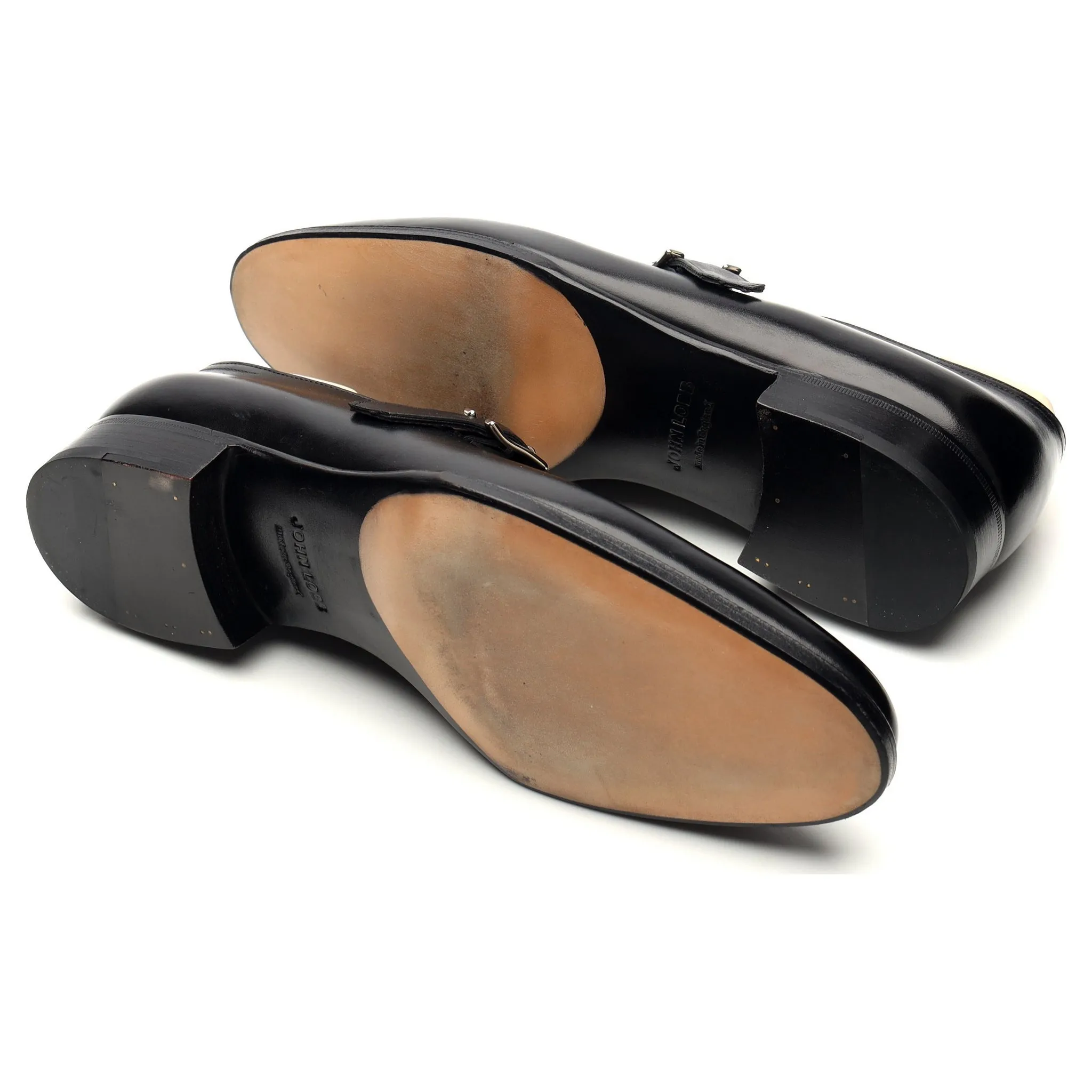 'Swyre' Black Leather Monk Strap UK 8.5 E