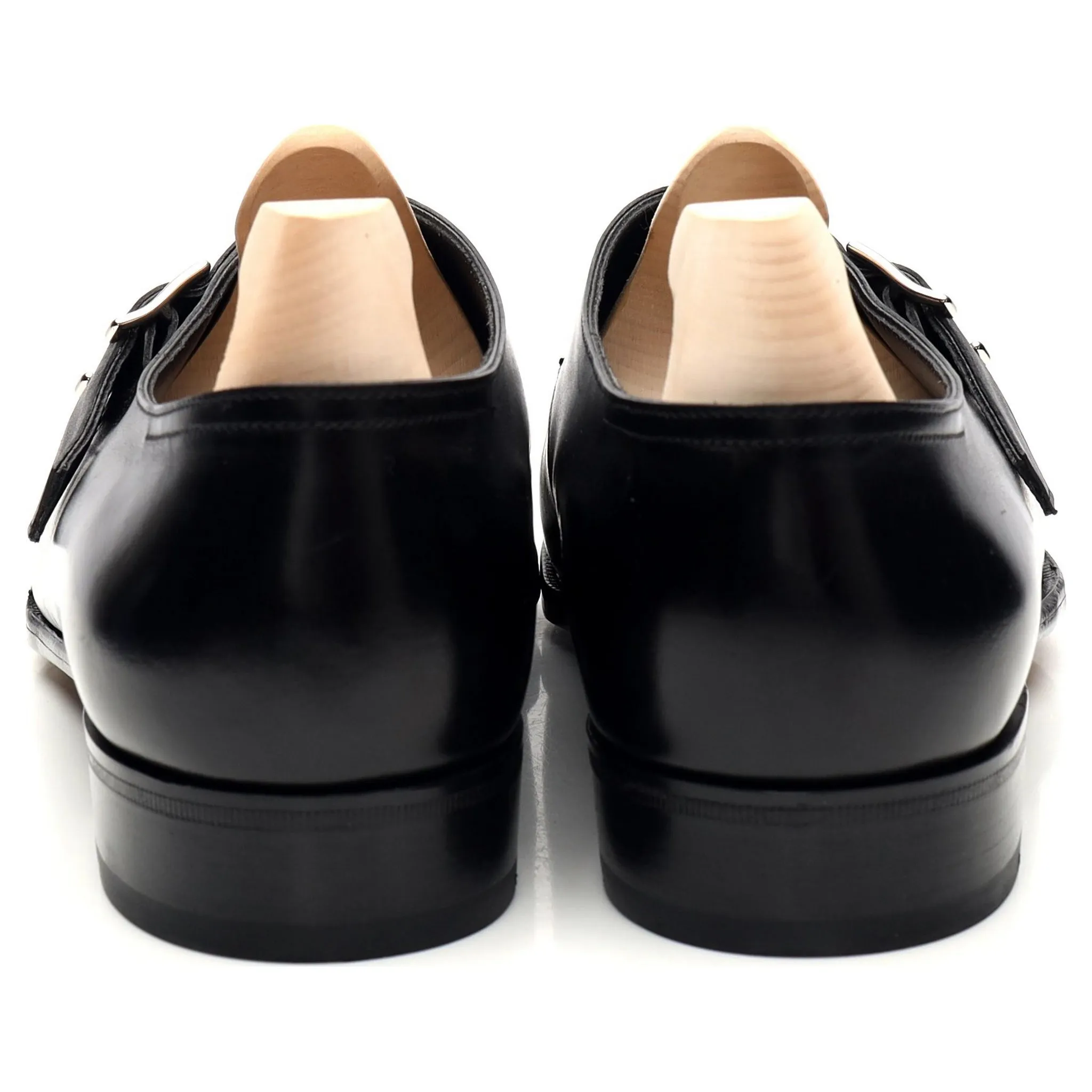 'Swyre' Black Leather Monk Strap UK 8.5 E
