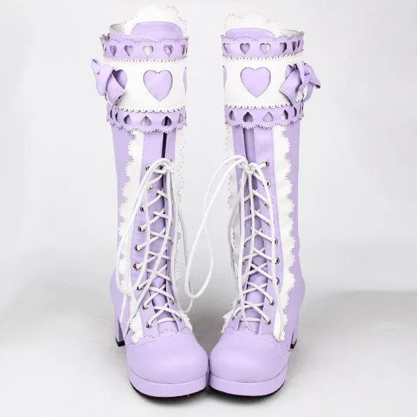 Tall Lolita Princess Boots