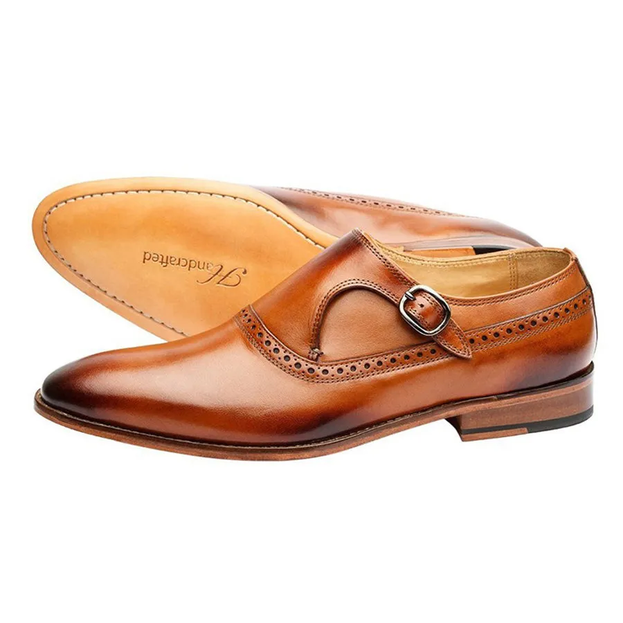 Tan Single Strap Monk