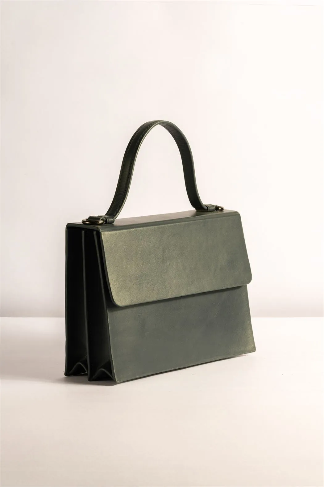 Tanned   I   Carrie Bag      Dark Green  TO/CB-DG  I Leather Bag