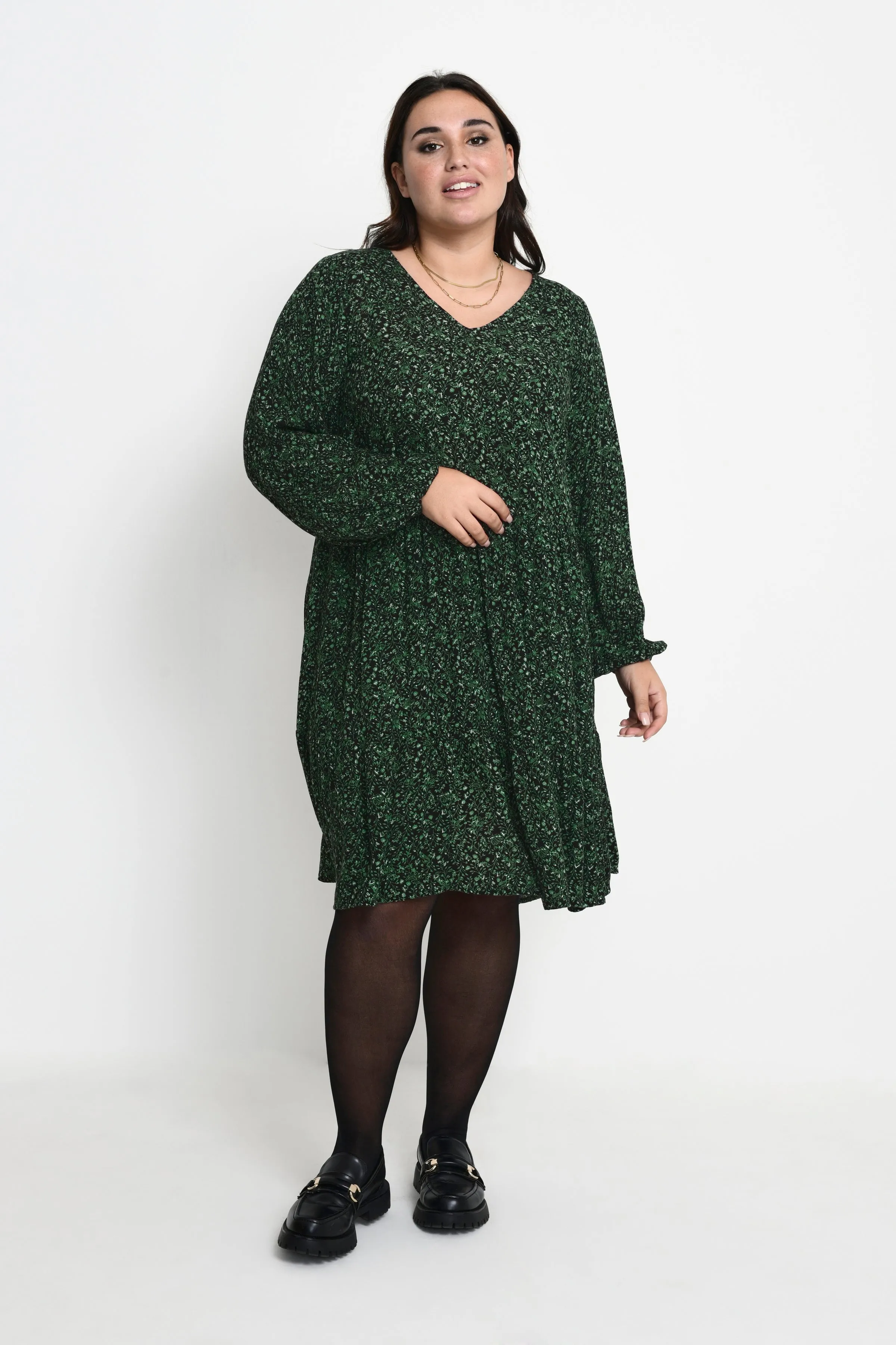The Sama Dress - Forest Floral - PLUS