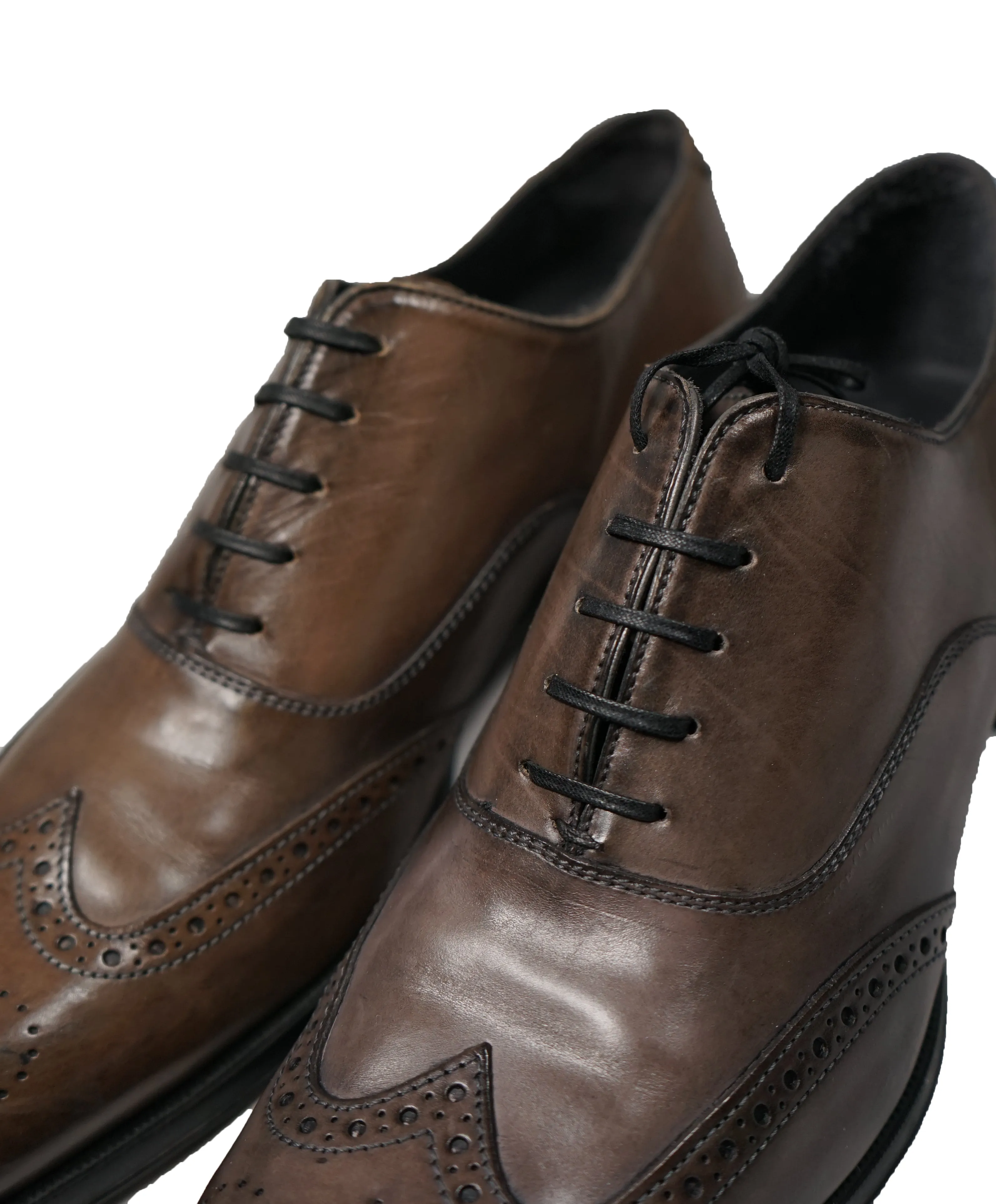 TO BOOT NEW YORK - BURNS Brogue Wingtip Oxfords Burnt Tips - 9