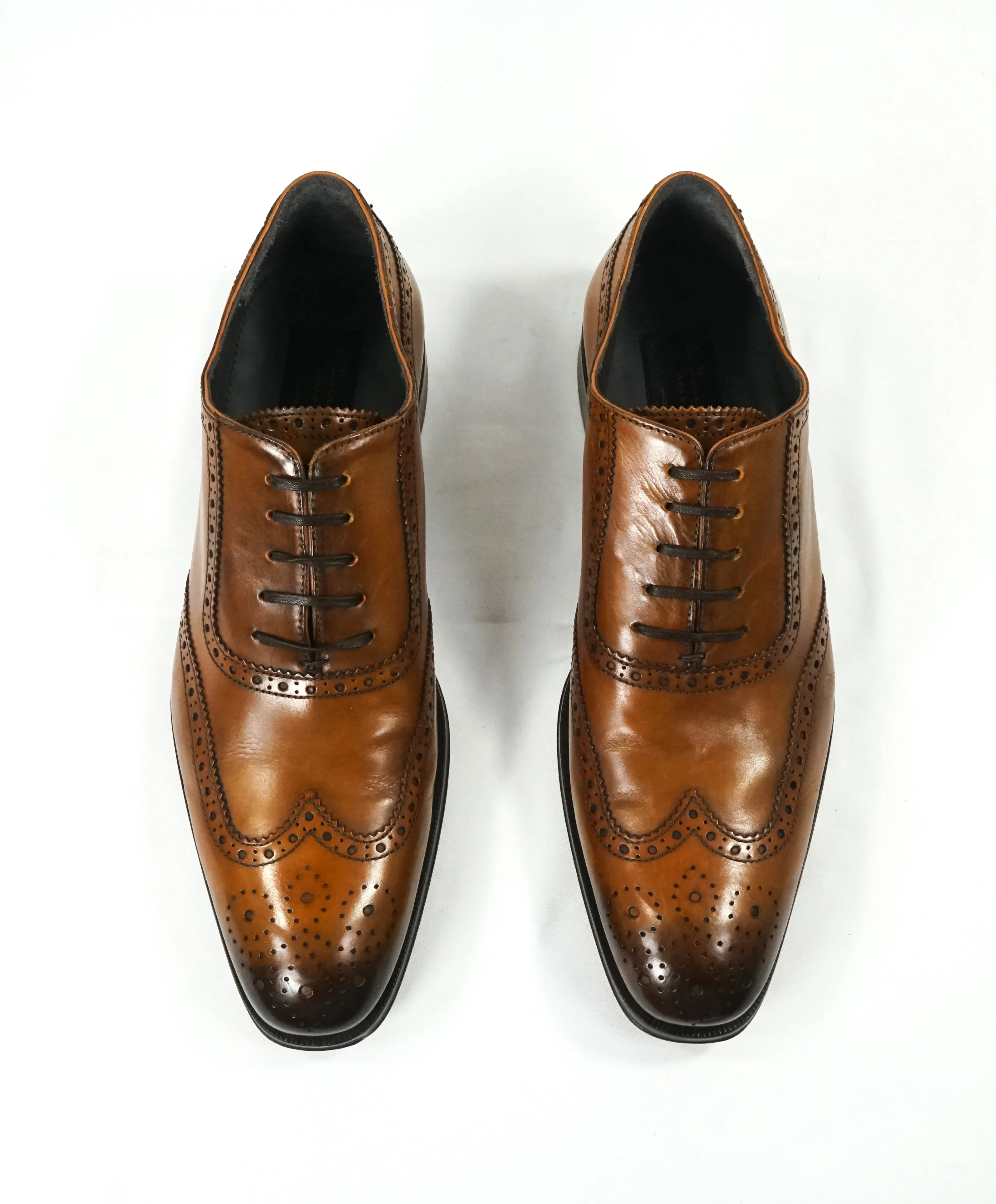 TO BOOT NEW YORK - “Burns” Whiskey Brown Wingtip Oxfords - 8