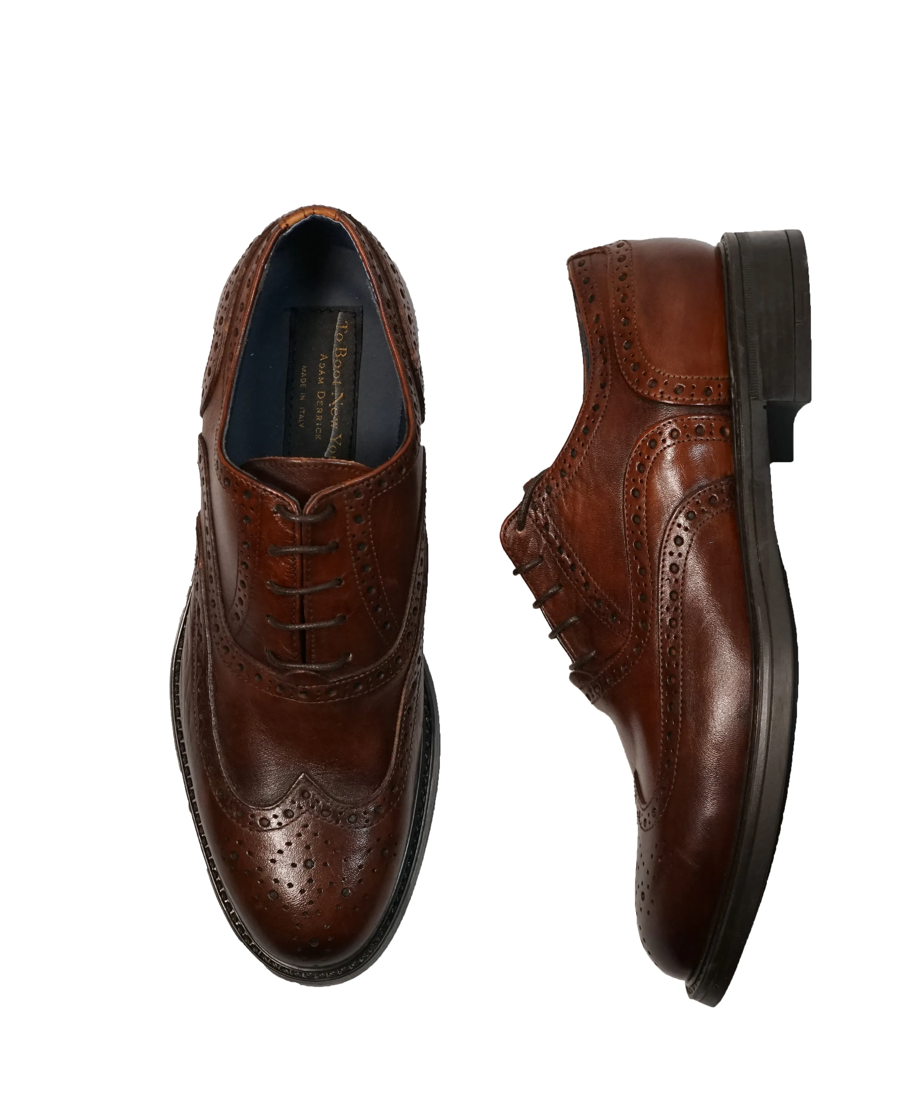 TO BOOT NEW YORK - “St. Claire” Brogue Wingtip Oxfords - 9.5
